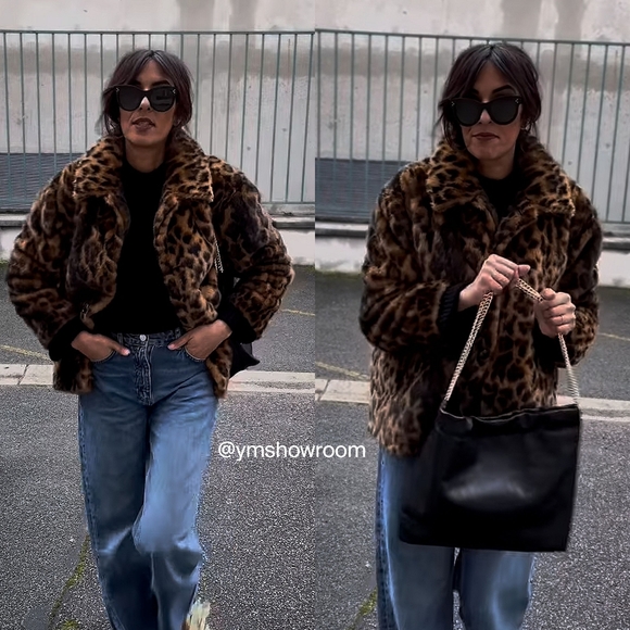 MANGO Exclusive Faux Fur Coat - Picture 2 of 8